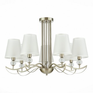 SLE111203-07 Люстра подвесная Никель, прозрачный/Белый E14 7*40W BERGAMO-foto2