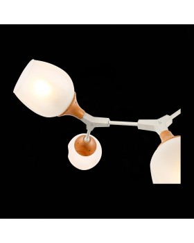 SLE113502-05 Люстра потолочная Белый, Светлое дерево/Белый E27 5*60W CIOTOLLA-foto6