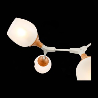 SLE113502-05 Люстра потолочная Белый, Светлое дерево/Белый E27 5*60W CIOTOLLA-foto6