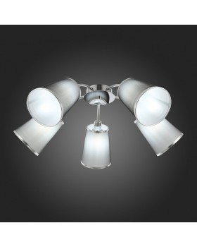 SLE103002-05 Люстра потолочная Хром/Черный E14 5*40W MALEONTE-foto5