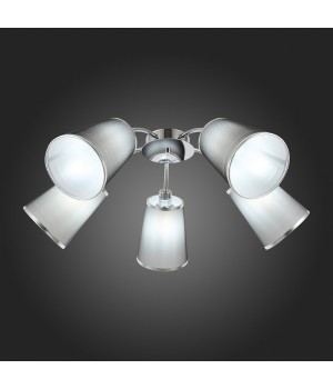 SLE103002-05 Люстра потолочная Хром/Черный E14 5*40W MALEONTE-foto5