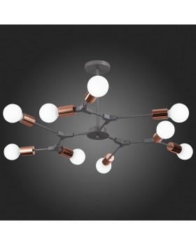 SLE106403-09 Люстра подвесная Серый, Розовое золото E27 9*60W PALARE-foto7