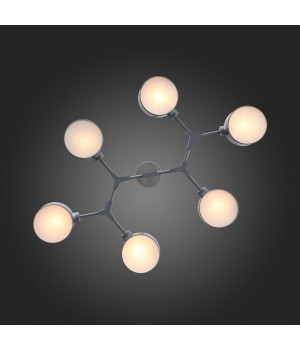 SLE183702-06 Люстра потолочная Серый/Серый E14 6*60W GIMENTO-foto9