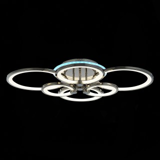 SLE200382-06RGB Светильник потолочный Темный хром/Белый LED 1*168W RGB 8W 3000-6000K LETO-foto7