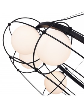 SL1189.403.08 Люстра подвесная ST-Luce Черный/Опал G9 8*5W BEATA-foto4