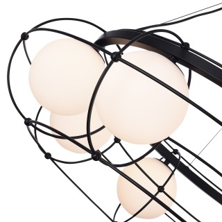 SL1189.403.08 Люстра подвесная ST-Luce Черный/Опал G9 8*5W BEATA-foto4