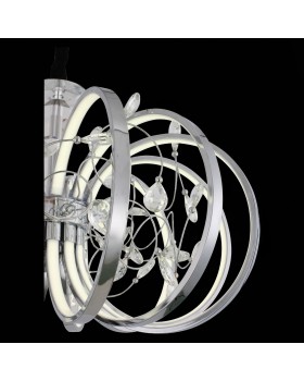 SL923.103.12 Люстра подвесная ST-Luce Хром, Прозрачный/Белый LED 1*70W 4000K OTTAVO-foto6