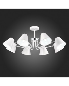 SLE106702-08 Светильник потолочный Белый,Хром/Белый E27 8*60W LERE-foto5