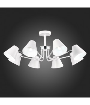 SLE106702-08 Светильник потолочный Белый,Хром/Белый E27 8*60W LERE-foto5