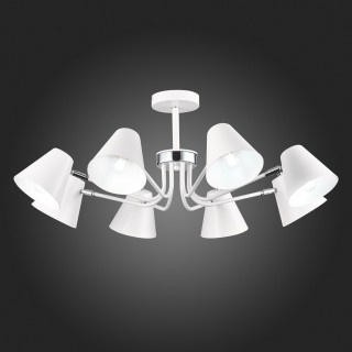 SLE106702-08 Светильник потолочный Белый,Хром/Белый E27 8*60W LERE-foto5