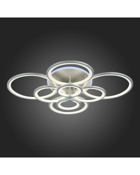 SLE200392-08RGB Светильник потолочный Серебристый/Белый LED 1*256W RGB 15W 3000-6000K LETO-foto3