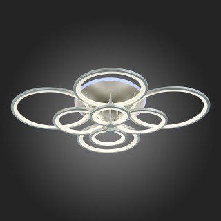 SLE200392-08RGB Светильник потолочный Серебристый/Белый LED 1*256W RGB 15W 3000-6000K LETO-foto3