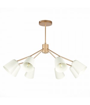 SLE155902-08 Люстра потолочная Золотистый/Белый E14 8*40W MARIO-foto2