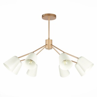 SLE155902-08 Люстра потолочная Золотистый/Белый E14 8*40W MARIO-foto2