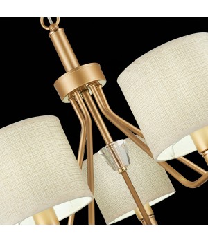 SLE107003-05 Люстра подвесная Золотистый/Бежевый E14 5*40W VILEDE-foto6