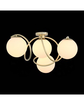 SL711.202.04 Люстра потолочная Золотистый/Белый E27 4*60W DELICATA-foto4