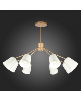 SLE155902-08 Люстра потолочная Золотистый/Белый E14 8*40W MARIO-foto7