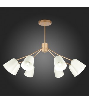 SLE155902-08 Люстра потолочная Золотистый/Белый E14 8*40W MARIO-foto7