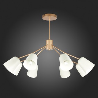 SLE155902-08 Люстра потолочная Золотистый/Белый E14 8*40W MARIO-foto7