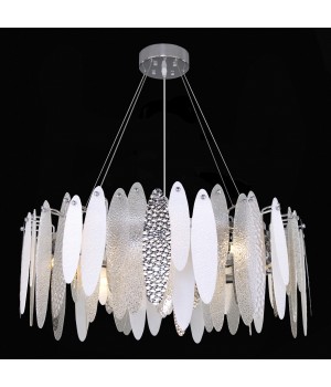 SL1224.103.10 Люстра подвесная ST-Luce Хром/Прозрачный, Белый E14 10*60W LASTRA-foto4