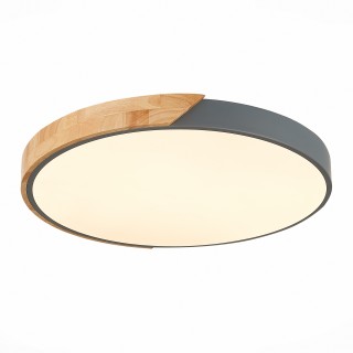 SLE200972-01 Светильник потолочный Серый, Светлое дерево/Белый LED 1*45W 3000K/4000K/6000K FESTA-foto2