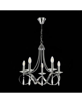 SLE120203-05 Светильник подвесной Хром E14 5*40W FILATTA-foto5