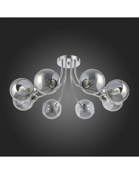 SLE102102-08 Люстра потолочная Хром/Дымчатый E14 8*40W RELOTTE-foto8