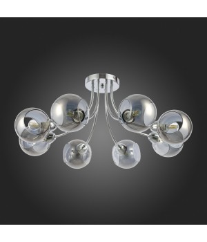 SLE102102-08 Люстра потолочная Хром/Дымчатый E14 8*40W RELOTTE-foto8