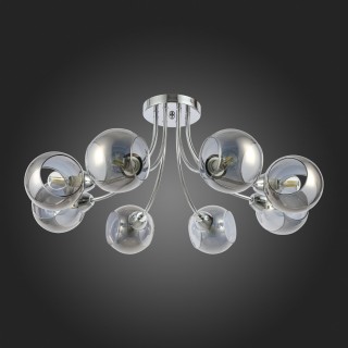 SLE102102-08 Люстра потолочная Хром/Дымчатый E14 8*40W RELOTTE-foto8