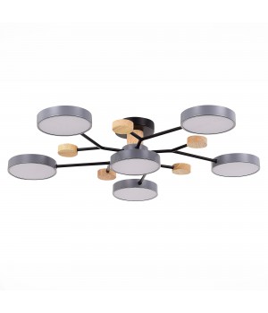 SLE6006-702-06 Светильник потолочный Серый/Серый LED 6*12W 3000K/4500K/6000K FAEMA-foto2