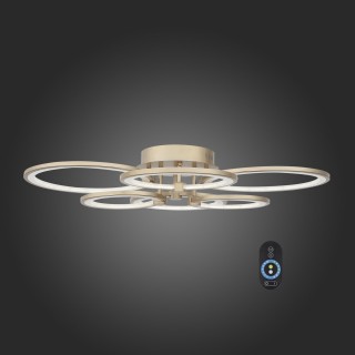 SL867.202.06 Люстра потолочная ST-Luce Золотистый/Белый LED 1*85W 3000K-6000K TWIDDLE DIMMER-foto7