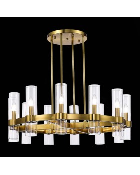 SL1237.303.12 Люстра подвесная ST-Luce Латунь/Прозрачный E14 12*15W Isla-foto4