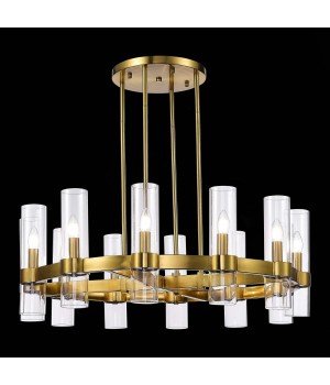 SL1237.303.12 Люстра подвесная ST-Luce Латунь/Прозрачный E14 12*15W Isla-foto4