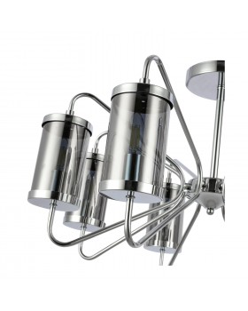 SLE102302-08 Люстра потолочная Хром/Дымчатый E14 8*40W VALIERI-foto3