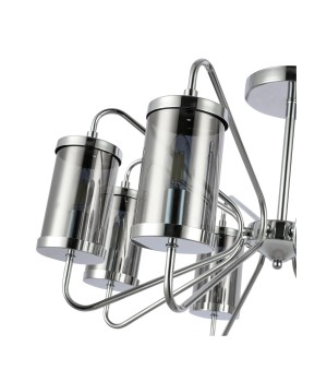 SLE102302-08 Люстра потолочная Хром/Дымчатый E14 8*40W VALIERI-foto3