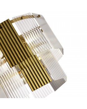 SLE1123-303-05 Светильник подвесной Латунь/Золотистый, Прозрачный E14 5*40W TRESA-foto3