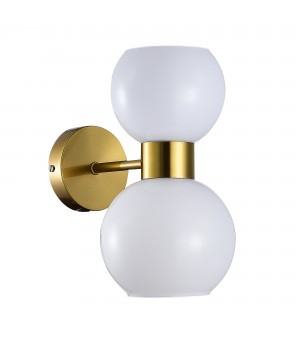 SLE1138-301-02 Бра Латунь/Белый E27 2*60W THONET-foto2