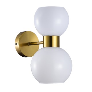 SLE1138-301-02 Бра Латунь/Белый E27 2*60W THONET-foto2