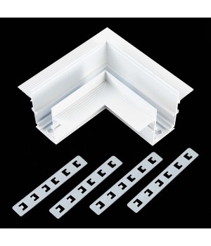 ST007.529.12 Угол-соединитель для встраиваемого магнитного шинопровода под ГКЛ 12мм ST-Luce Белый SKYLINE 48-foto2