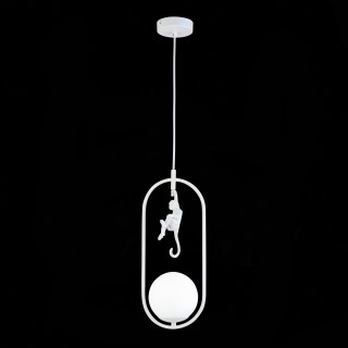 SLE115123-01 Светильник подвесной Белый/Белый E27 1*60W TENATO-foto4