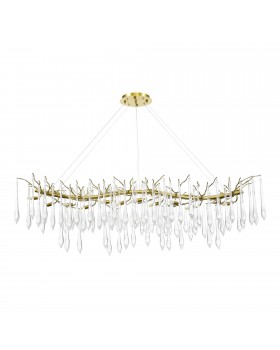 SL1660.213.12 Светильник подвесной ST-Luce Шампань/Шампань, Прозрачный G9 12*5W 4000K TEARDROPS-foto2