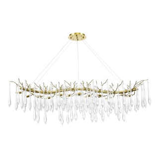 SL1660.213.12 Светильник подвесной ST-Luce Шампань/Шампань, Прозрачный G9 12*5W 4000K TEARDROPS-foto2