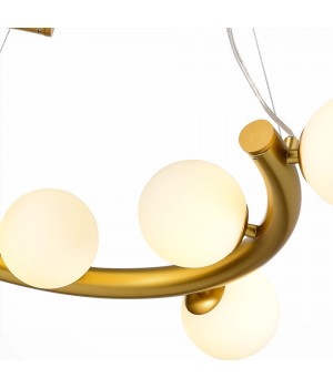 SL1185.203.09 Светильник подвесной ST-Luce Золотистый/Белый G9 9*5W ASOLO-foto3