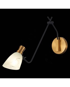 SLE205401-01 Бра Черный, Латунь/Белый E14 1*60W LITA-foto4