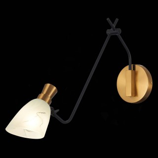 SLE205401-01 Бра Черный, Латунь/Белый E14 1*60W LITA-foto4