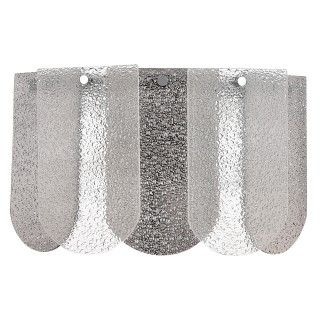 SLE1125-101-02 Светильник настенный Хром/Прозрачно-Дымчатый E14 2*40W ERZO-foto2