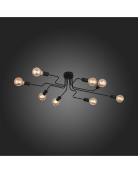 SL419.442.08 Люстра потолочная Черный E27 8*60W ANO-foto8