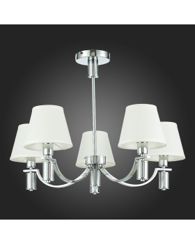 SLE111303-05 Люстра подвесная Хром/Белый E14 5*40W MONZA-foto8