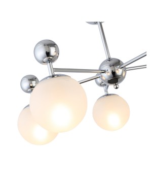 SLE106102-05 Люстра потолочная Хром/Белый E27 5*60W PECHIO-foto3