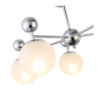 SLE106102-05 Люстра потолочная Хром/Белый E27 5*60W PECHIO-foto3